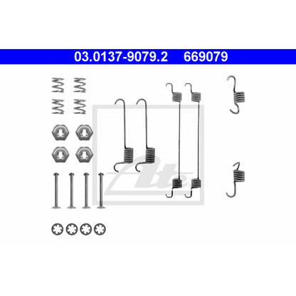 Photo Accessory Kit, brake shoes ATE 03013790792