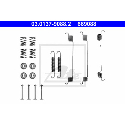 Photo Accessory Kit, brake shoes ATE 03013790882