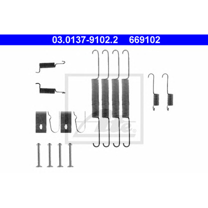 Photo Accessory Kit, brake shoes ATE 03013791022