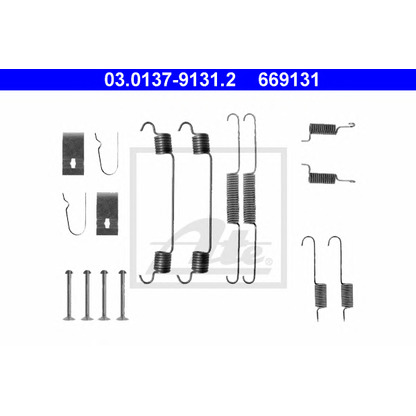 Foto Zubehörsatz, Bremsbacken ATE 03013791312