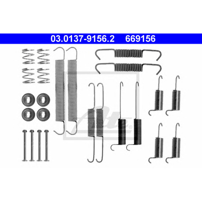 Photo Accessory Kit, brake shoes ATE 03013791562