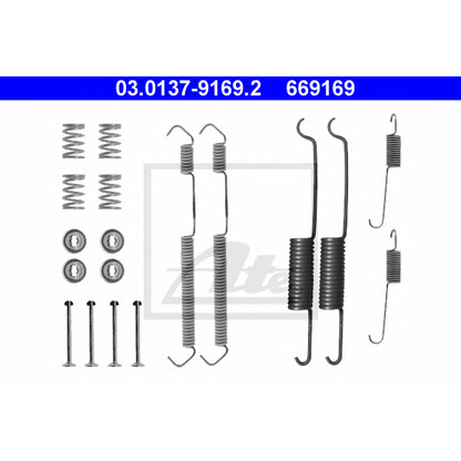 Photo Kit d'accessoires, mâchoire de frein ATE 03013791692