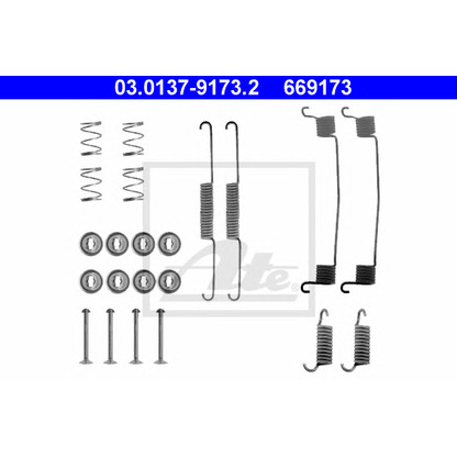 Photo Accessory Kit, brake shoes ATE 03013791732