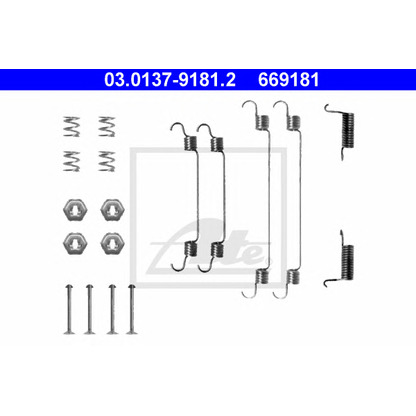 Foto Kit accessori, Ganasce freno ATE 03013791812