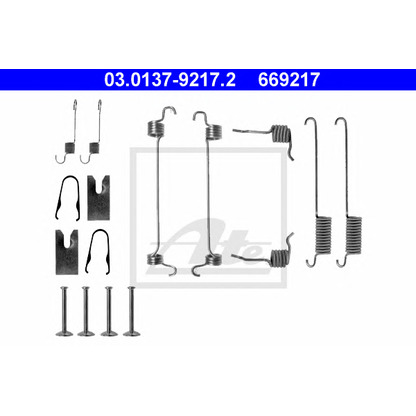 Zdjęcie Zesatw szczęk hamulcowych ATE 03013792172