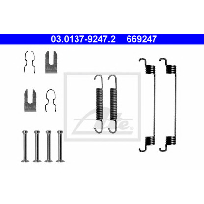 Photo Accessory Kit, brake shoes ATE 03013792472