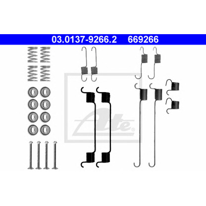 Photo Accessory Kit, brake shoes ATE 03013792662