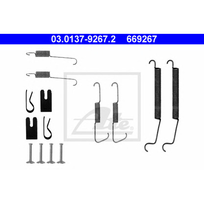 Photo Accessory Kit, brake shoes ATE 03013792672