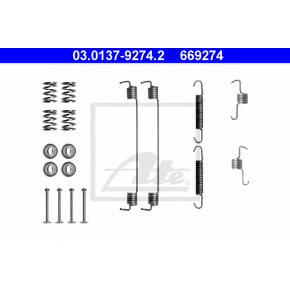 Photo Accessory Kit, brake shoes ATE 03013792742