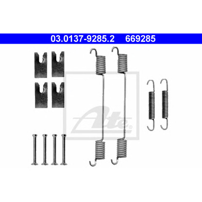 Photo Accessory Kit, brake shoes ATE 03013792852