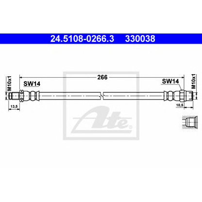 Photo Brake Hose ATE 24510802663