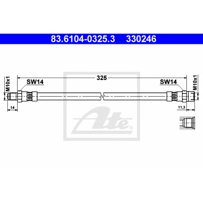 Photo Brake Hose ATE 83610403253