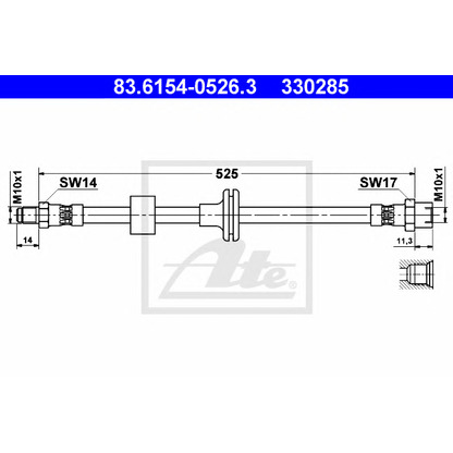 Photo Brake Hose ATE 83615405263