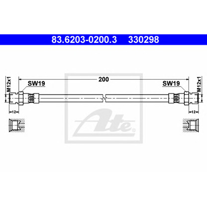 Photo Brake Hose ATE 83620302003