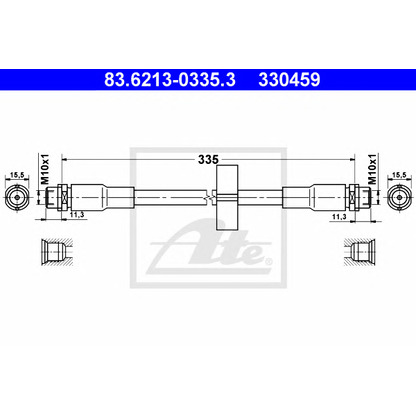 Фото Тормозной шланг ATE 83621303353