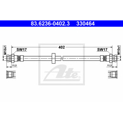 Photo Brake Hose ATE 83623604023