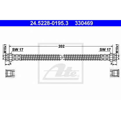 Photo Brake Hose ATE 24522801953