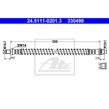 Photo Brake Hose ATE 24511102013