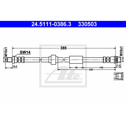 Photo Brake Hose ATE 24511103863