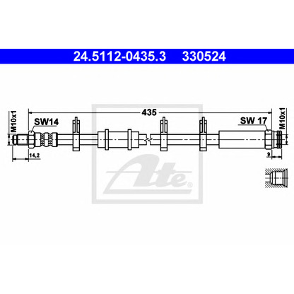 Photo Brake Hose ATE 24511204353