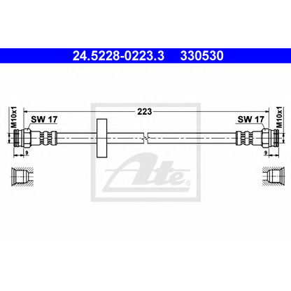 Photo Brake Hose ATE 24522802233