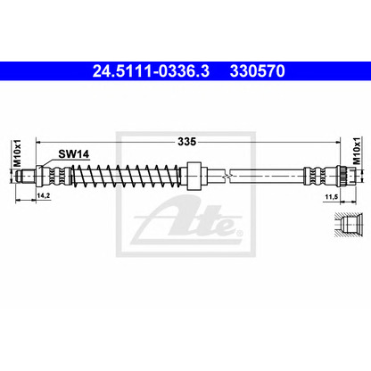 Photo Brake Hose ATE 24511103363