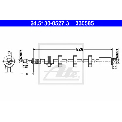 Photo Brake Hose ATE 24513005273