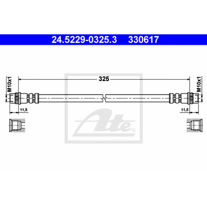 Photo Brake Hose ATE 24522903253