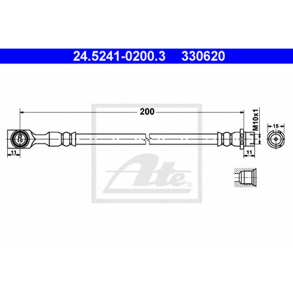 Photo Brake Hose ATE 24524102003