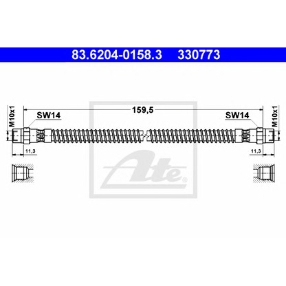 Photo Brake Hose ATE 83620401583