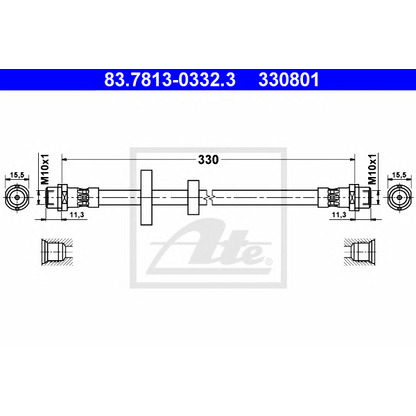 Foto Bremsschlauch ATE 83781303323