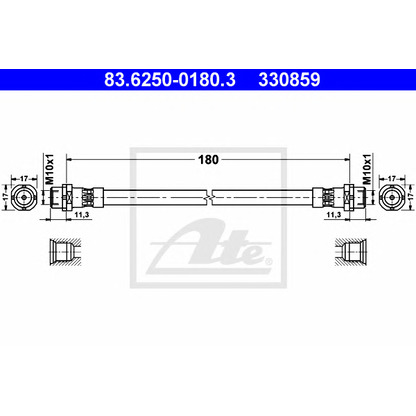 Foto Bremsschlauch ATE 83625001803