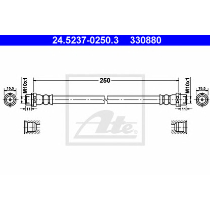 Photo Brake Hose ATE 24523702503