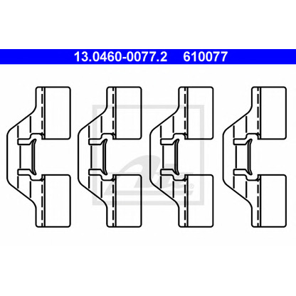 Photo Accessory Kit, disc brake pads ATE 13046000772