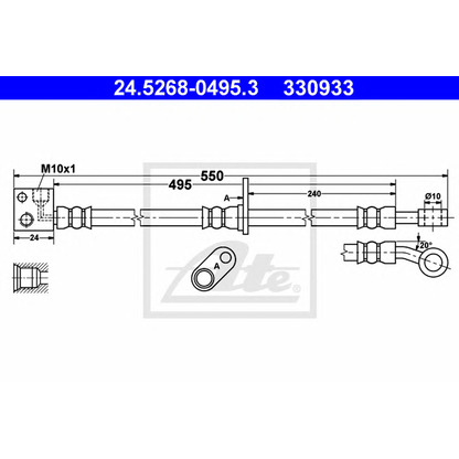 Photo Brake Hose ATE 24526804953