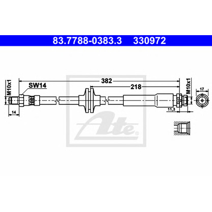 Photo Brake Hose ATE 83778803833