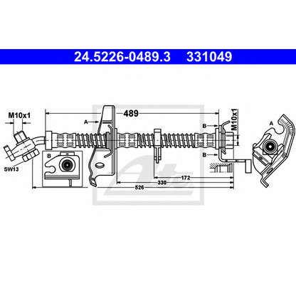 Photo Brake Hose ATE 24522604893