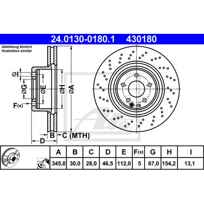 Photo Brake Disc ATE 24013001801