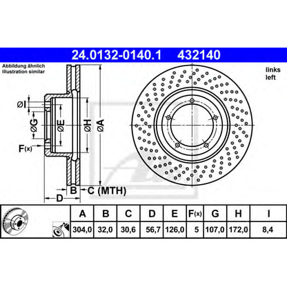 Photo Brake Disc ATE 24013201401