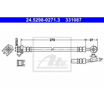 Photo Brake Hose ATE 24529802713