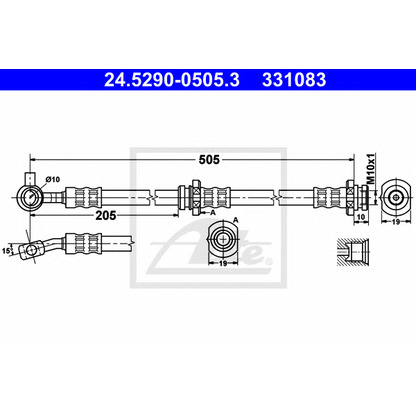 Photo Brake Hose ATE 24529005053