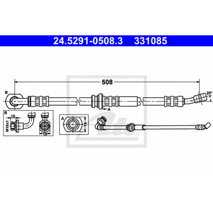 Photo Brake Hose ATE 24529105083