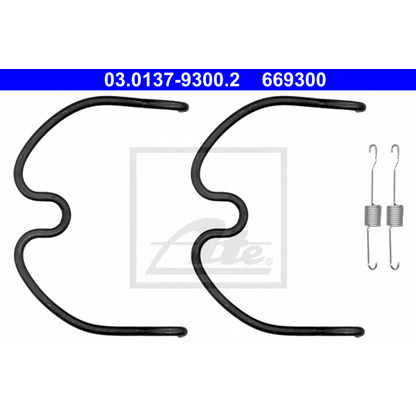 Photo Accessory Kit, brake shoes ATE 03013793002