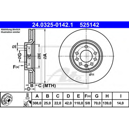 Photo Brake Disc ATE 24032501421