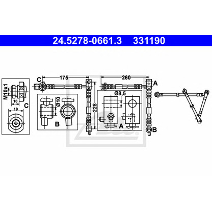 Photo Brake Hose ATE 24527806613