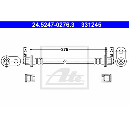 Photo Brake Hose ATE 24524702763