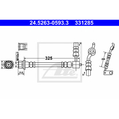 Photo Brake Hose ATE 24526305933