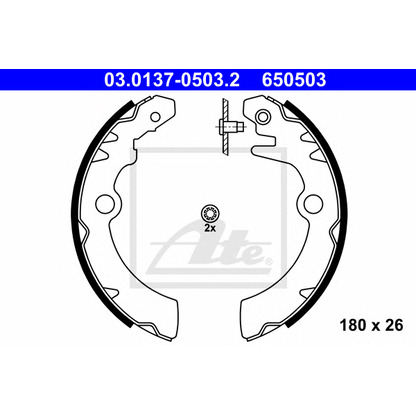 Photo Brake Shoe Set ATE 03013705032