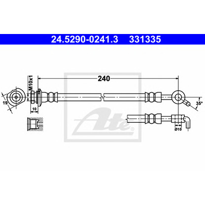 Photo Brake Hose ATE 24529002413