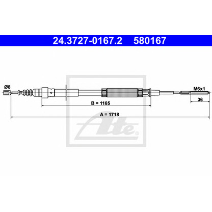 Photo Cable, parking brake ATE 24372701672